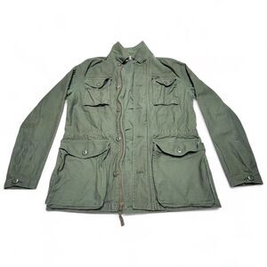 Goodthreads Military Jacket Women's Medium Army Green Utility Chore Outdoor Work
